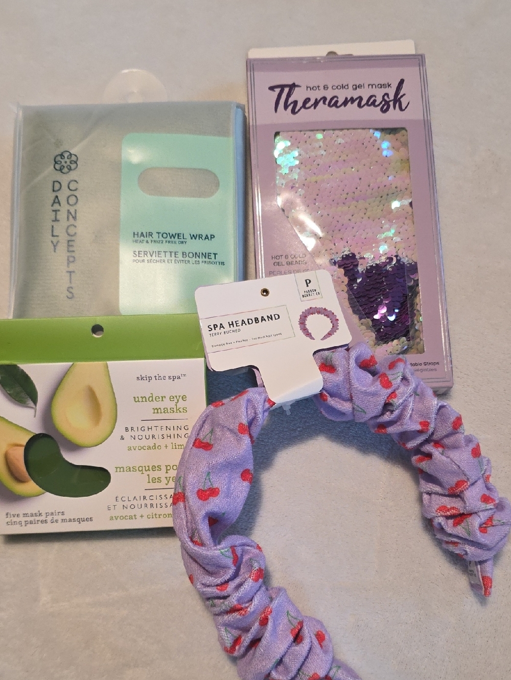 Self Care  Bundle - Daily Concepts, Theramask, Under Eye Masks, & Spa Headband